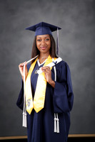 Cap & Gown Scroll one hand on Cord